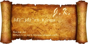 Jójárt Kinga névjegykártya