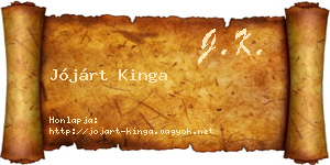 Jójárt Kinga névjegykártya